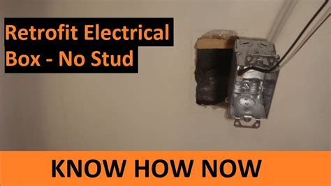 junction box retro fit|replace existing electrical box.